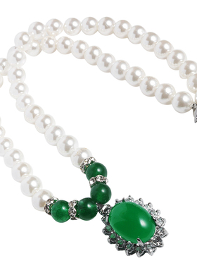 天然淡水贝珠珍珠项链玛瑙挂件