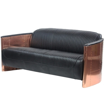 诺曼邸工业风设计 aviator tomcat 3-seater sofa/太空铝皮沙发