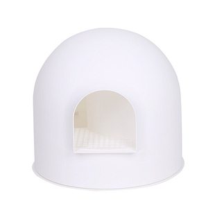 Pidan雪屋猫砂盆单层全封闭式大号幼猫成猫厕所隔臭猫屎盆防带出