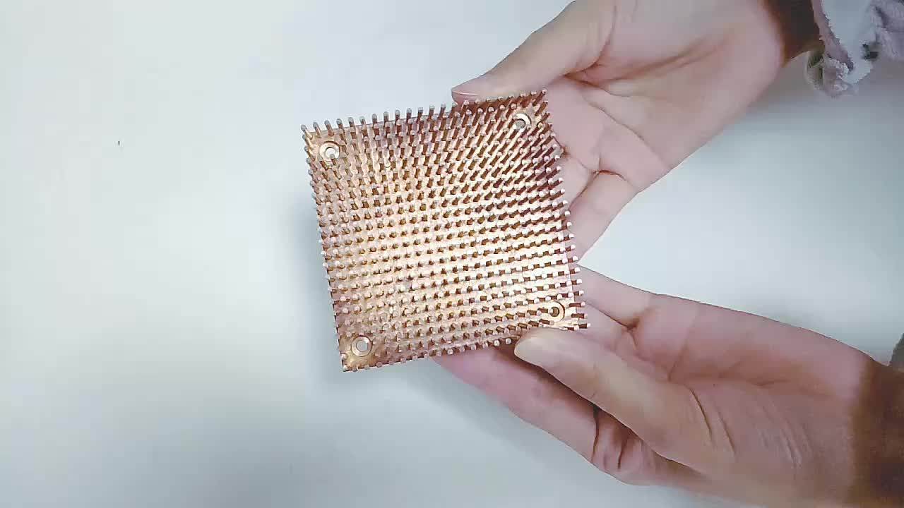 Large Copper Heatsink,Copper Pipe Heat Sink Plate,Copper Pin Fin