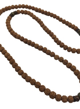 天然小金刚菩提子原籽佛珠项链