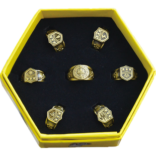 11区 动漫周边 家庭教师彭格列古铜戒指 家教7个装古铜色指环套装