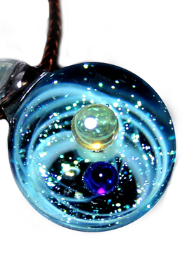 星空玻璃球宇宙挂件欧美时尚项链