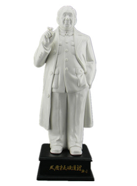 伟人雕像白瓷风水装饰品书房摆件