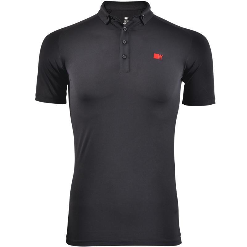 NY納藝新款拉丁舞服摩登舞服男士跳舞蹈服短袖上衣國(guó)標(biāo)舞練功服裝