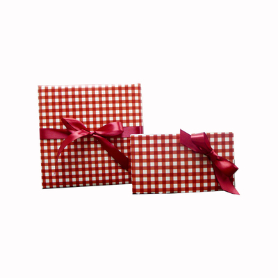 diy红格子大小通用58*86cm包装纸