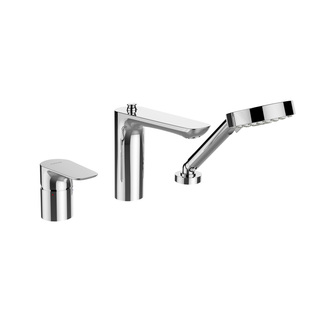 科勒浴缸龙头缸边式三孔龙头手持花洒冷热水淋浴花洒套装72330T