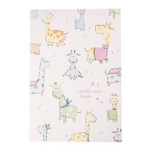 哇卡伊动物彩页语录插画日记本可爱小学生笔记小清新记事礼品本子