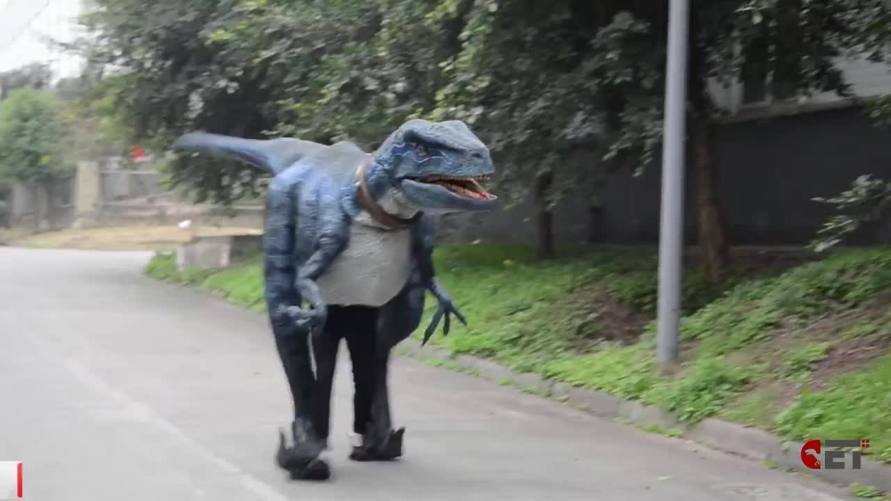 Cetn1305 Visible/hidden Legs Animatronic Realistic Dinosaur Costume