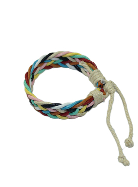 棉麻欧美风饰品糖果色手环送礼物