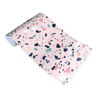 卫生间防水贴纸自粘墙贴地面水磨石瓷砖贴纸防滑地贴厨房防油贴纸