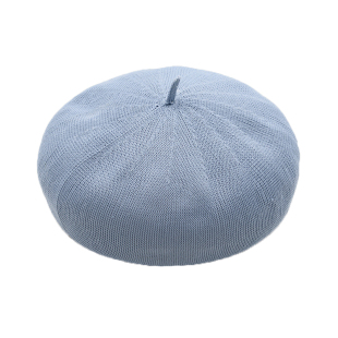 春夏日系甜美可爱薄款透气针织八角贝雷帽画家帽女士蓓蕾帽子复古