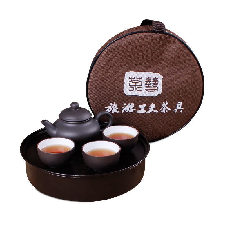 陶瓷不锈钢车载旅游便携功夫茶壶