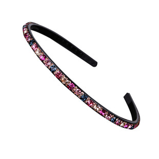 韩国水钻发箍成人满钻发饰带齿防滑简约舒适细头箍压发水晶发卡女