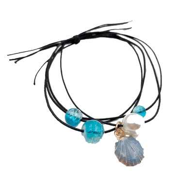 原创设计海洋冰裂发绳两用贝壳