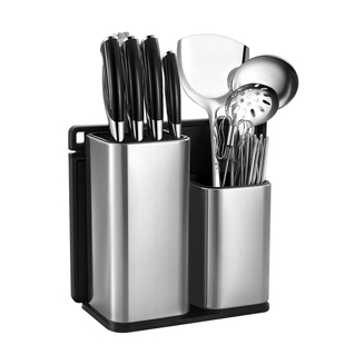 置物架厨房筷筒菜板一体不锈钢多功能菜刀防霉座刀具刀架