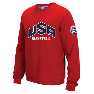 秋冬美国篮球国家队USA杜兰特库里球衣训练服加厚保暖圆领卫衣