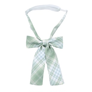 雪松格裙jk制服领结小物日系正版绿色蝴蝶结领花女配饰免打领带