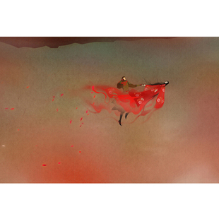 大话西游手绘墙纸餐厅饭店电影背景墙壁画至尊宝紫霞剧本杀壁纸