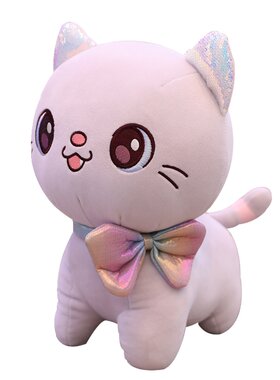 卡通小猫咪少女心粉色公仔玩偶