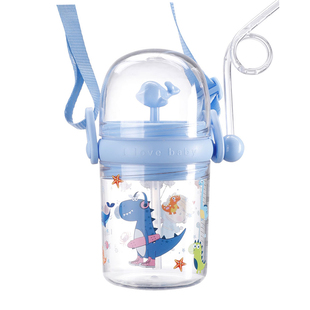 抖音网红喷泉会喷水的小鲸鱼水杯鲸鱼杯金鱼杯喷水杯子卡通吸管杯