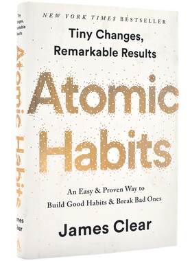 原子习惯 英文原版 Atomic Habits 建立好习惯打破坏习惯的简单方法 平装 自我成长 自我提升 心理励志 James Clear