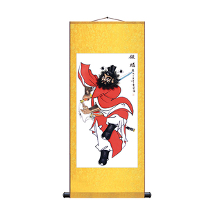 新中式玄关装饰画 钟馗国画 钟馗神像卷轴装饰挂画 风水钟馗挂像