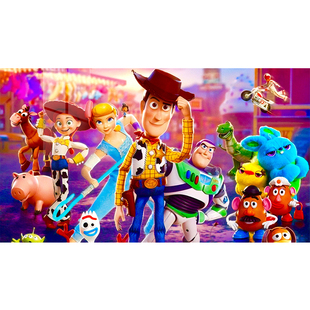 3D卡通玩具总动员墙纸迪士尼动画主题宾馆游乐场幼儿园定制壁纸