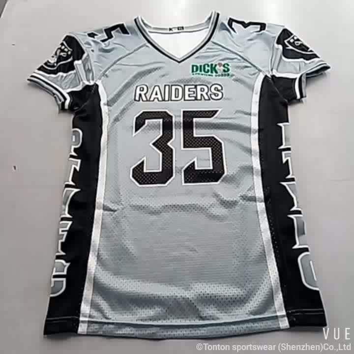 Customized American Football Jersey With Team Logo Number And Name