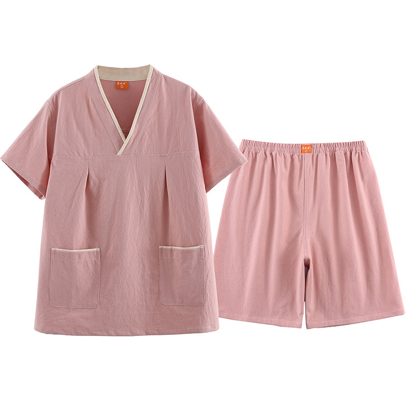 汗蒸服女款纯棉高档女衣服情侣全棉桑拿服大码加肥浴服男浴服按摩