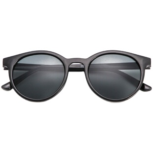 韩版ulzzang原宿墨镜女夏复古圆框太阳镜米色边框修脸果冻粉眼镜