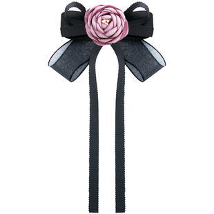 蝴蝶结胸针衬衣领结女配饰学院风日系小清新丝带玫瑰花朵飘带领花