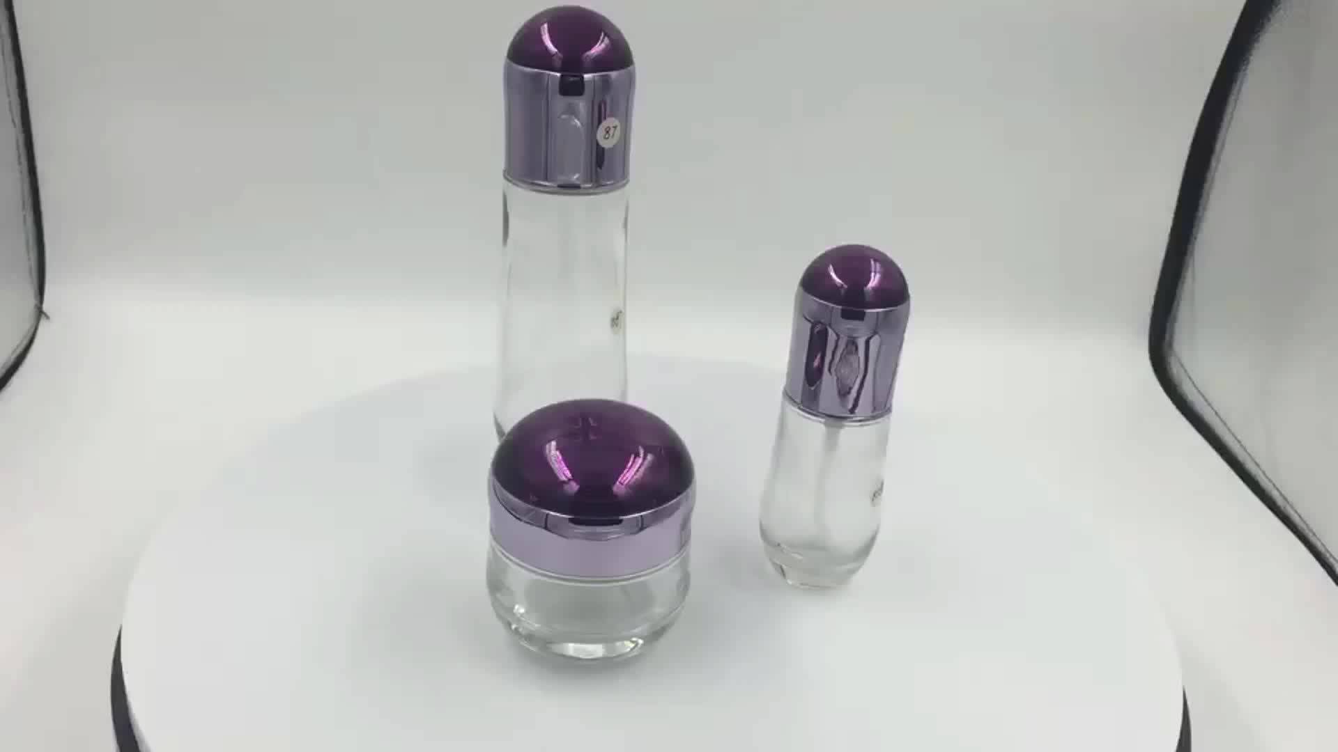 Luxury Glass Cosmetic Pump Hand Cream Lotion Jar Bottle Buy Cosmetic