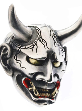 渡鸦专属手工纯银大鬼般若吊坠