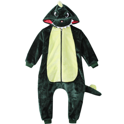 儿童恐龙睡衣柔软法兰绒不掉毛