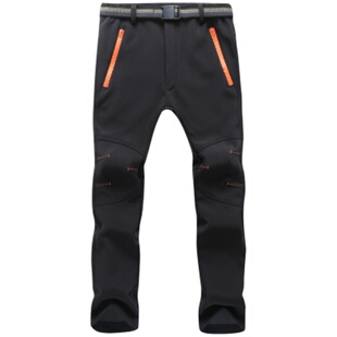 户外冲锋裤男秋冬季潮牌滑雪加绒加厚防水透气保暖宽松登山女裤子