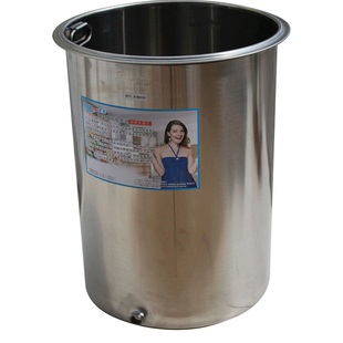 柔美家用食品级304不锈钢水桶水缸带提手厨房嵌入式水池带盖水桶