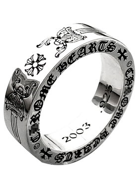 高桥羽毛平打戒指925银