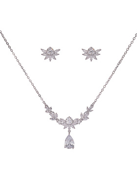 简约项链锆石钻女式套链