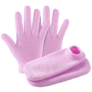 足典羽毛纱SPA精油凝胶手套手膜+袜套足膜防手裂防脚裂防龟裂冬季