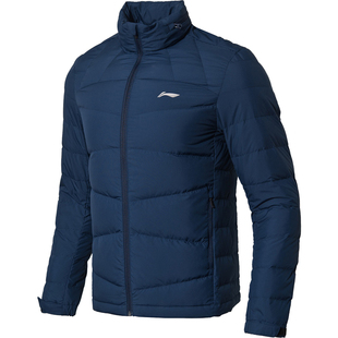 李宁羽绒服男士短款立领冬季新款防风保暖休闲时尚运动羽绒服