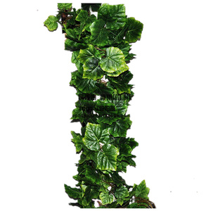 假草仿真叶子藤条植物墙吊顶垂挂绿植景点挂壁绿植艺术田园葡萄叶
