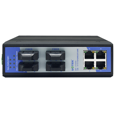 宇泰导轨式工业网络交换机