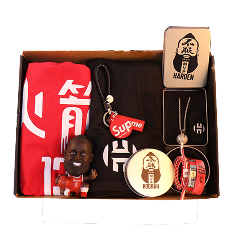 送男朋友的纪念品nba13号哈登周边玩偶手环t恤礼盒球星纪念品