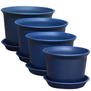 新款高档环保树脂花盆加厚防陶瓷花盆花盆塑料多肉绿萝阳台小花盆