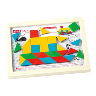 日本kumon公文式蒙氏教具几何创意拼图拼板儿童益智玩具现货包邮