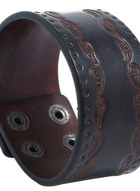 欧美风小众设计朋克男按扣手链