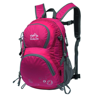 户外旅行冲顶超轻便双肩背骑行男女徒步登山包20L多功能防水小包