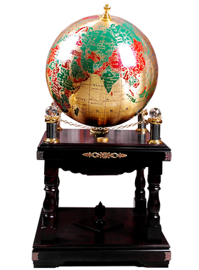 纯铜大型装饰礼品地球仪