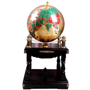 铜质地球仪摆件大型落地客厅工艺品装饰办公室公司开业乔迁纪念品